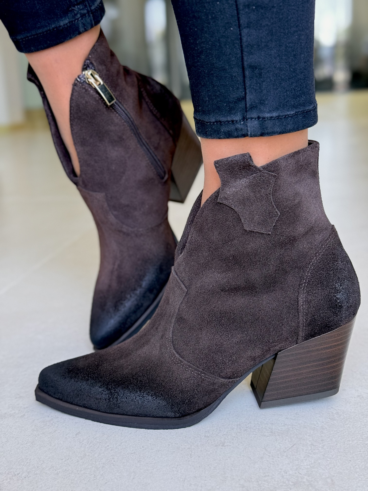 OLEKSY Natural Leather – kobiece kowbojki szyte w Polsce