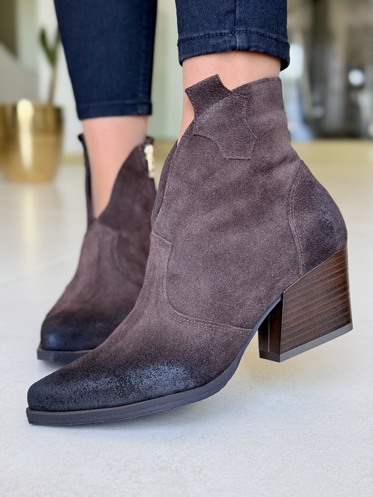 OLEKSY Natural Leather – kobiece kowbojki szyte w Polsce