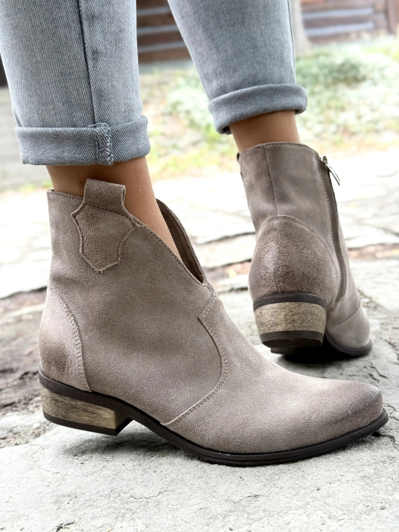 Kowbojki damskie OLEKSY ze skóry naturalnej Polskiej produkcji