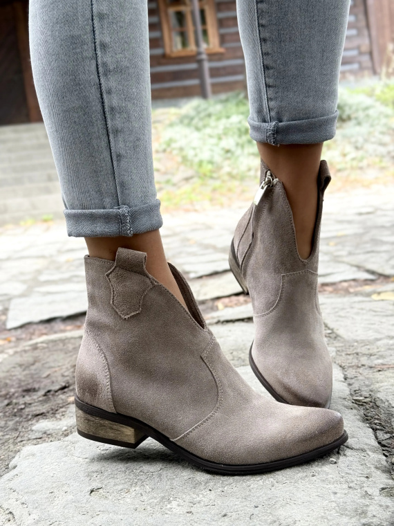 Kowbojki damskie OLEKSY ze skóry naturalnej Polskiej produkcji