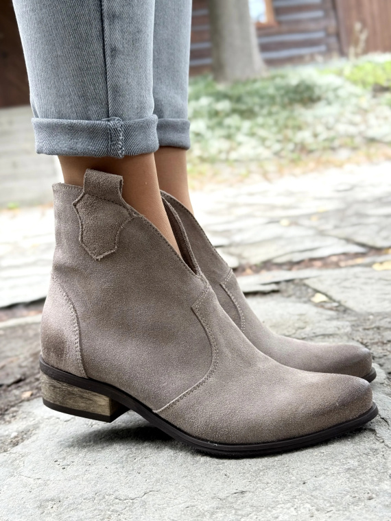 Kowbojki damskie OLEKSY ze skóry naturalnej Polskiej produkcji