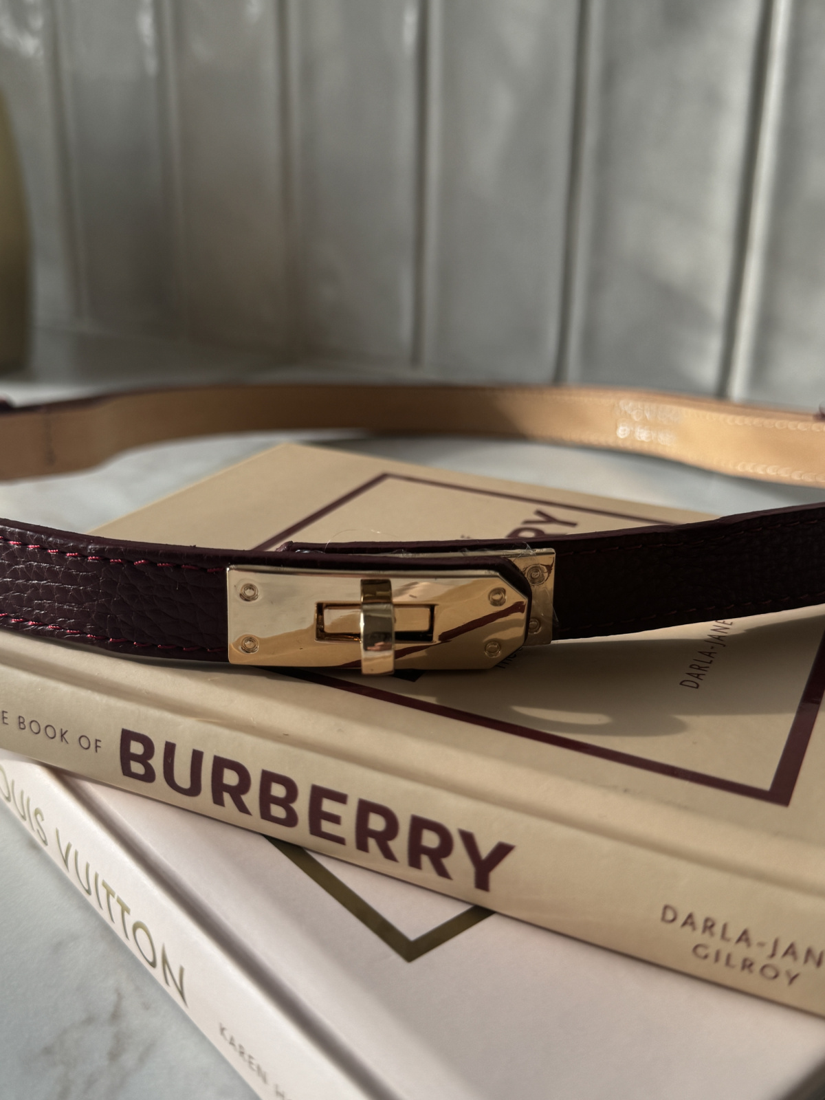 Pasek damski ze skóry naturalnej