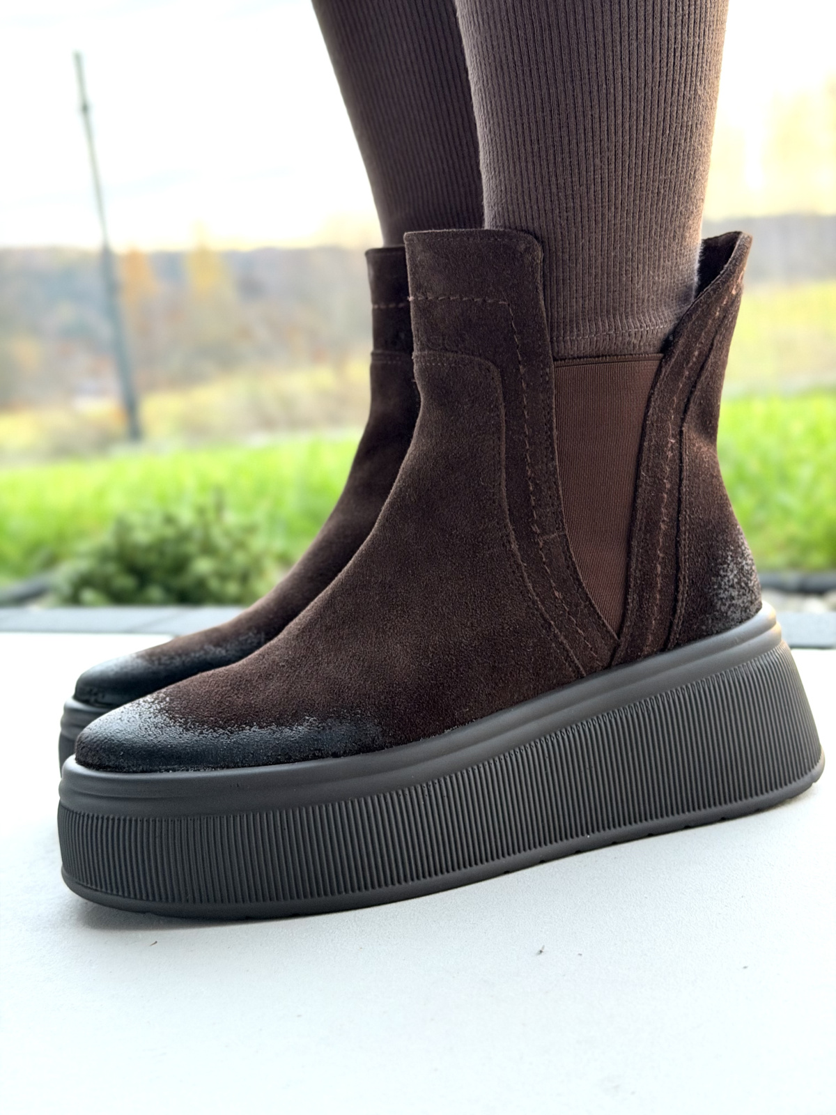 Brązowe sztyblety ze skóry naturalnej OLEKSY – polska jakość i styl