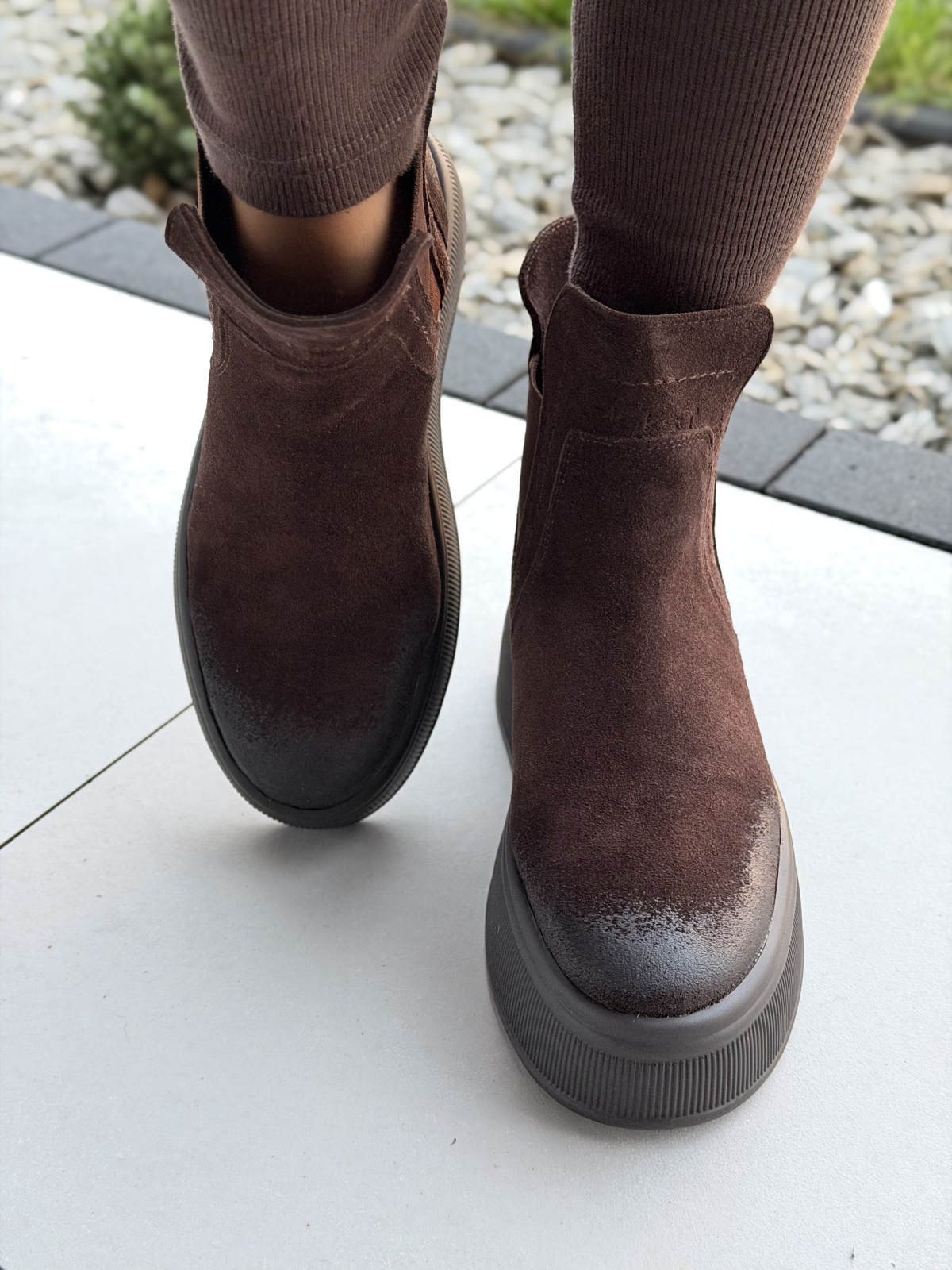 Brązowe sztyblety ze skóry naturalnej OLEKSY – polska jakość i styl