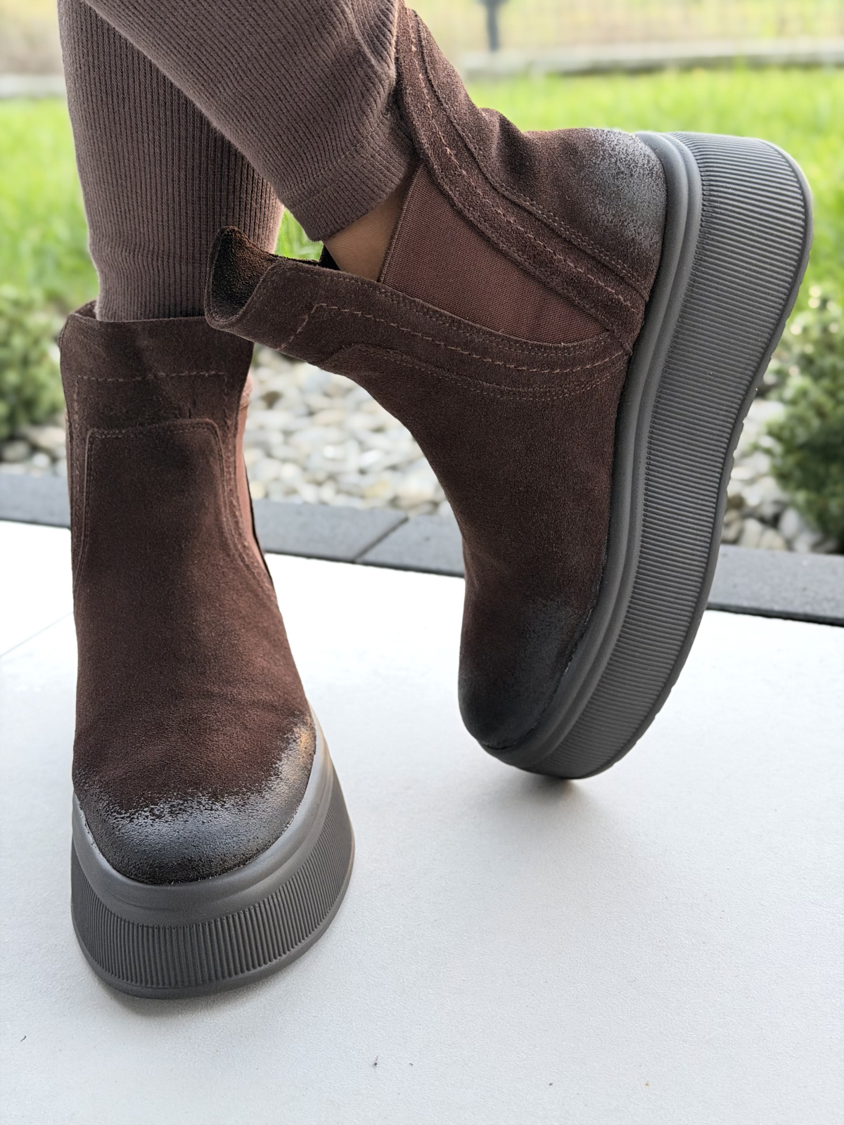 Brązowe sztyblety ze skóry naturalnej OLEKSY – polska jakość i styl