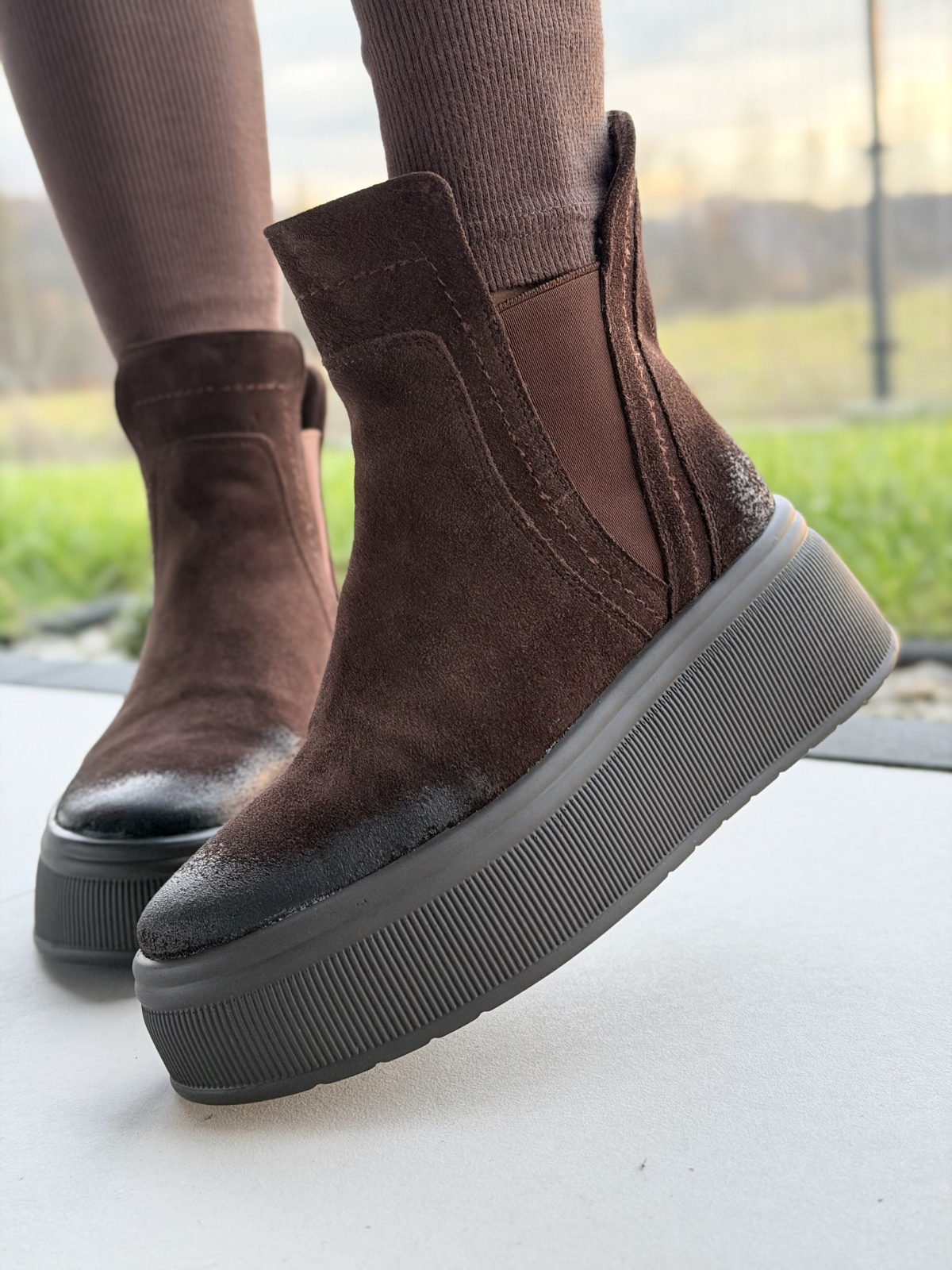 Brązowe sztyblety ze skóry naturalnej OLEKSY – polska jakość i styl