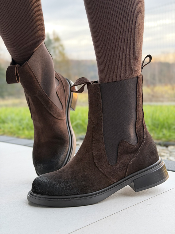 Botki OLEKSY ze skóry naturalnej – Polskiej produkcji