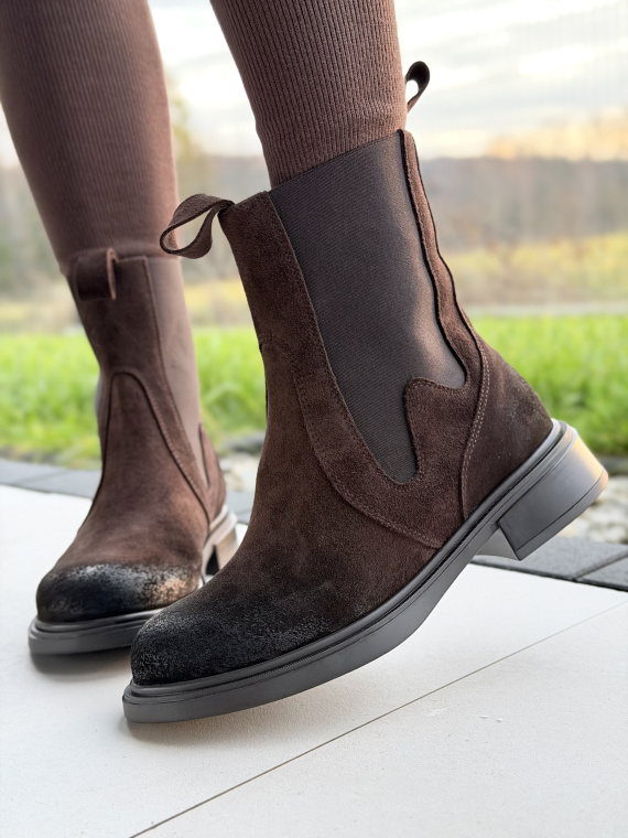 Botki OLEKSY ze skóry naturalnej – Polskiej produkcji