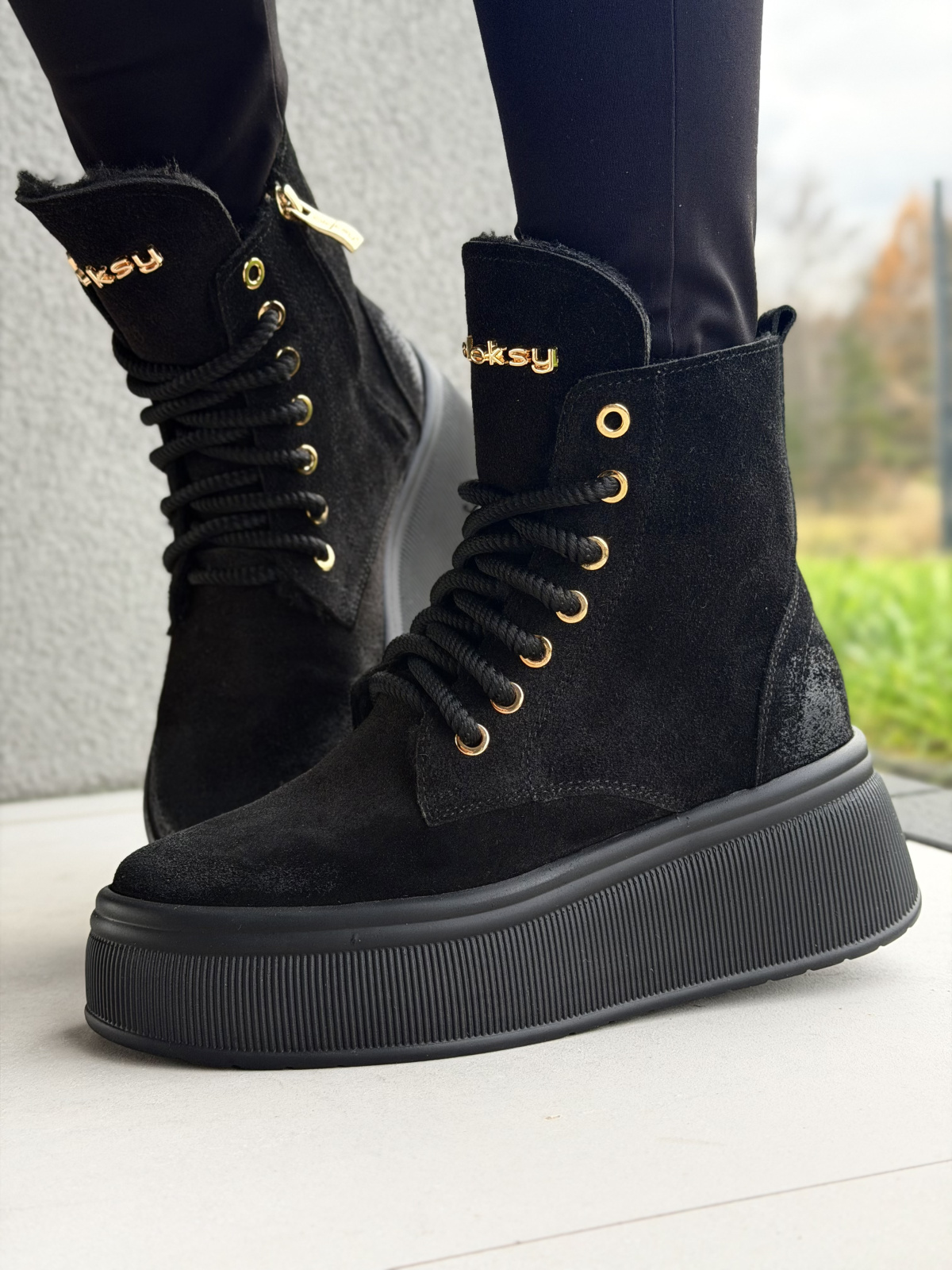 Botki damskie OLEKSY ze skóry naturalnej Polskiej produkcji