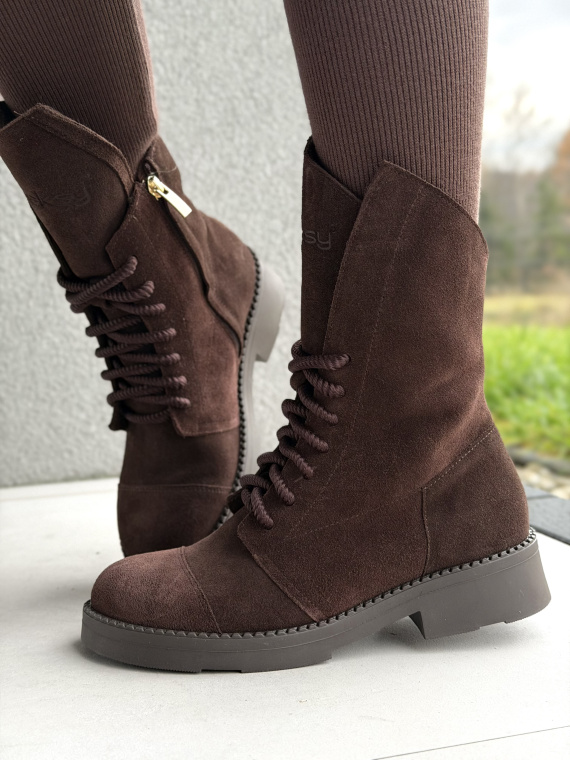 Botki OLEKSY ze skóry naturalnej – Polskiej produkcji