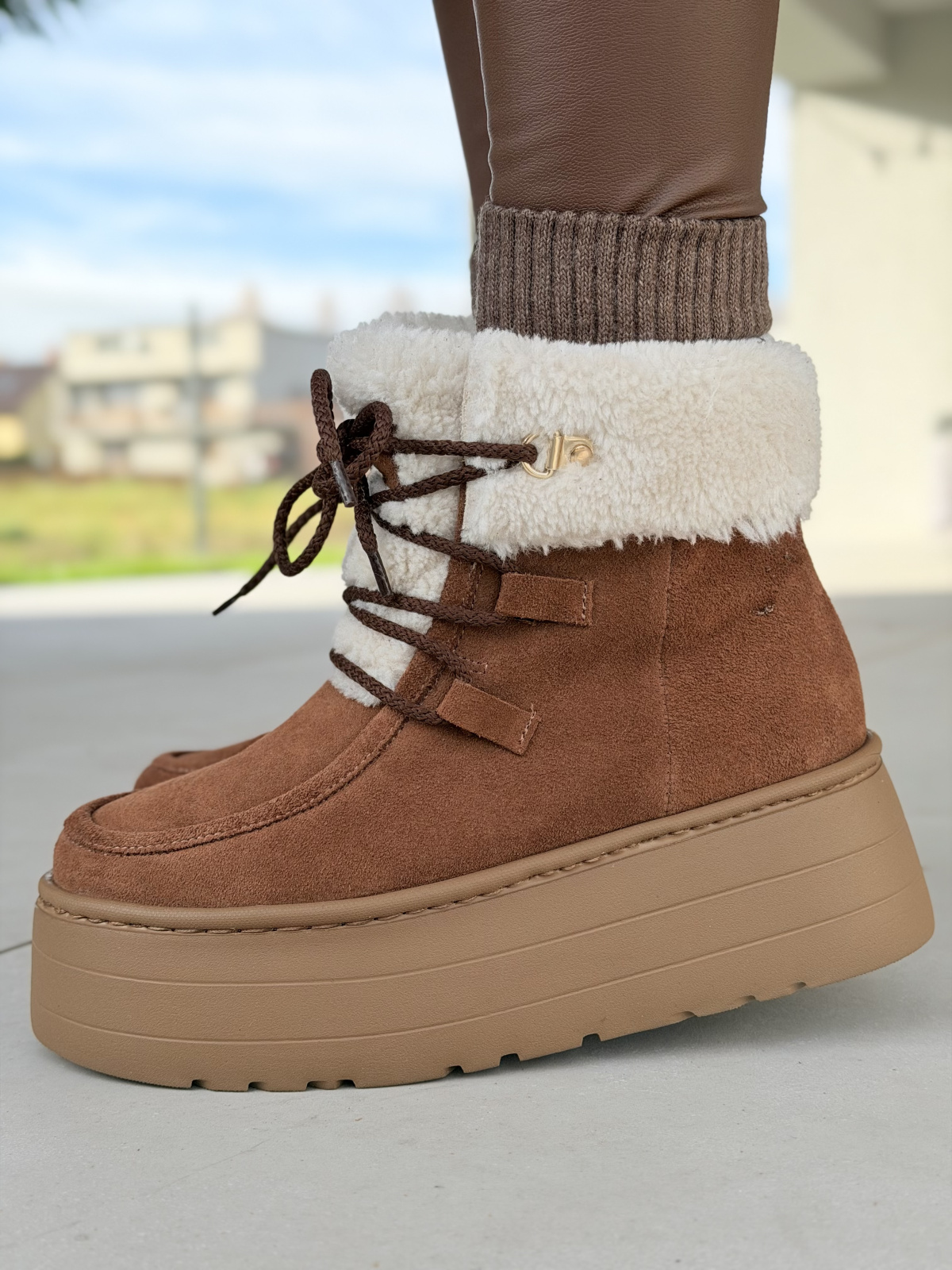 Naturalna skóra, polska produkcja – śniegowce OLEKSY