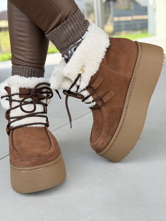 Naturalna skóra, polska produkcja – śniegowce OLEKSY