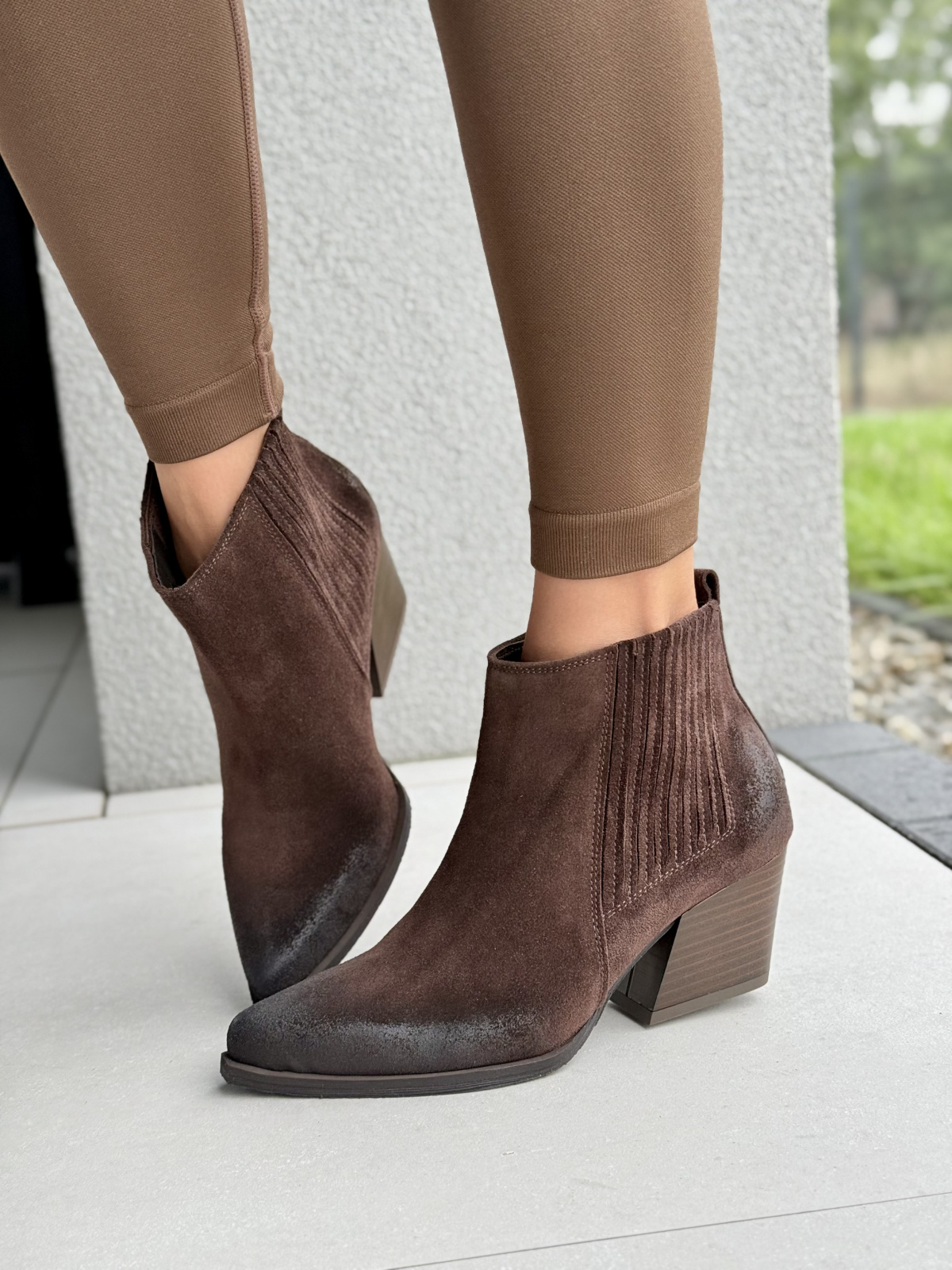 Kowbojki OLEKSY ze skóry naturalnej Polskiej produkcji