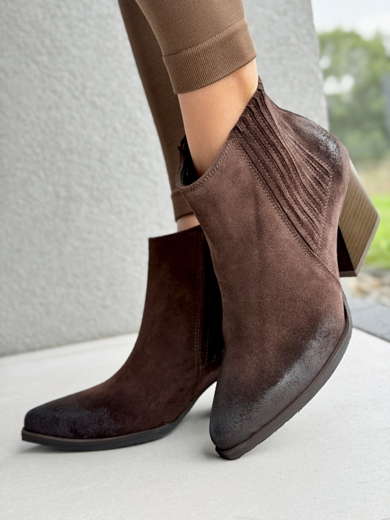 Kowbojki OLEKSY ze skóry naturalnej Polskiej produkcji