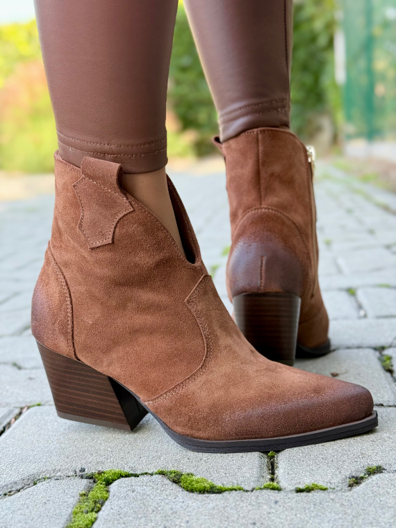 Kowbojki damskie skórzane OLEKSY Made in Poland