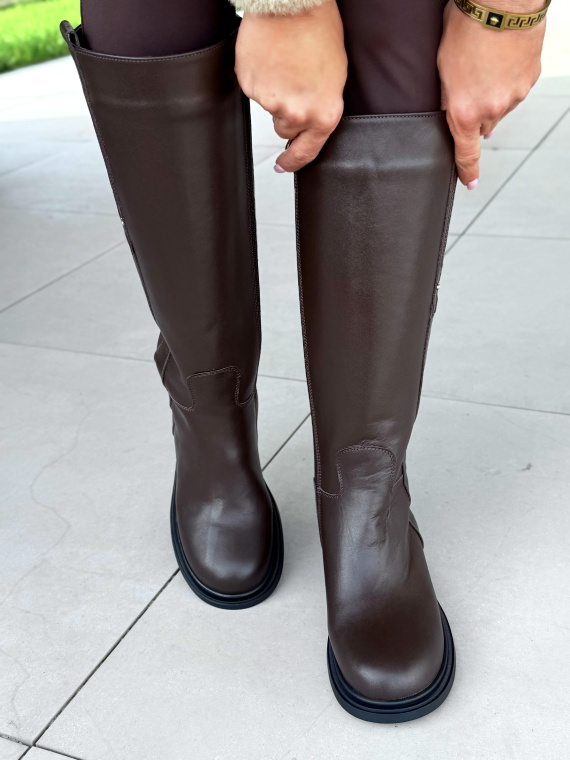 Kozaki OLEKSY ze skóry naturalnej Polskiej produkcji