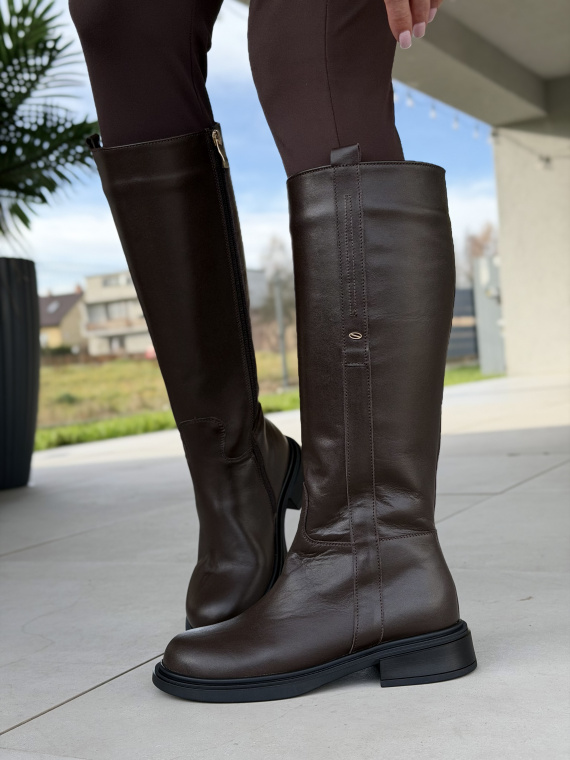 Kozaki OLEKSY ze skóry naturalnej Polskiej produkcji