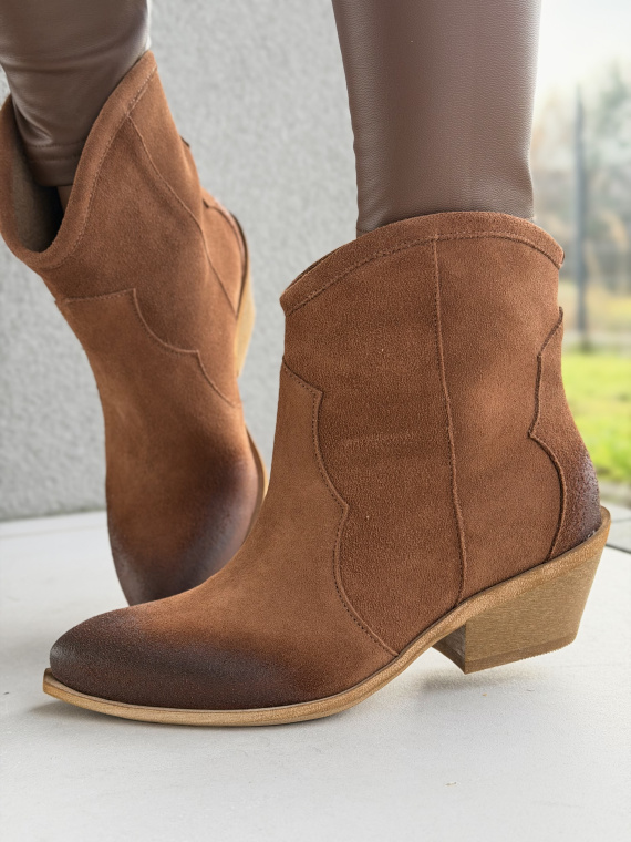 Kowbojki damskie skórzane OLEKSY Made in Poland