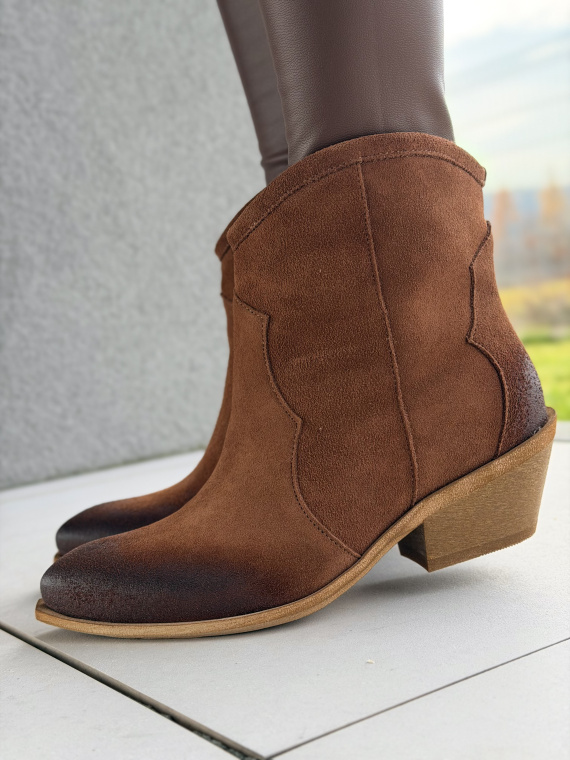 Kowbojki damskie skórzane OLEKSY Made in Poland