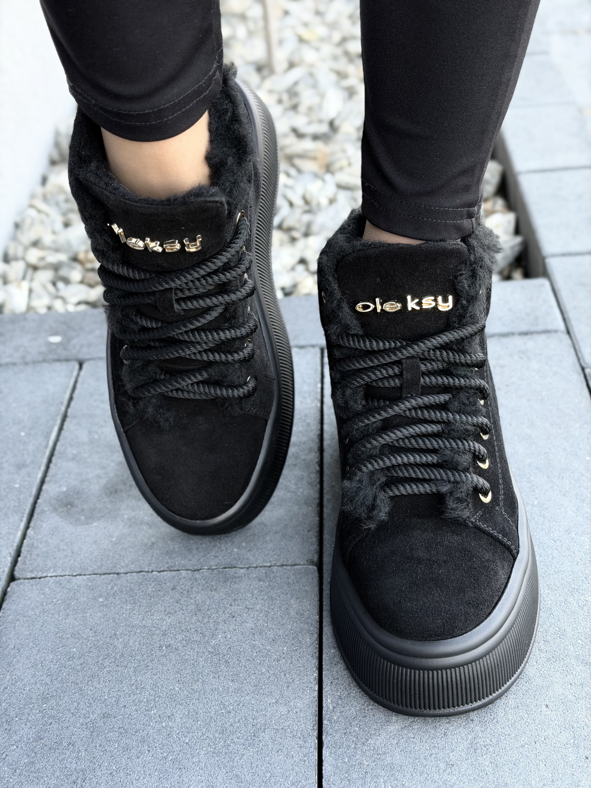 Sneakersy damskie OLEKSY ze skóry naturalnej Polskiej produkcji