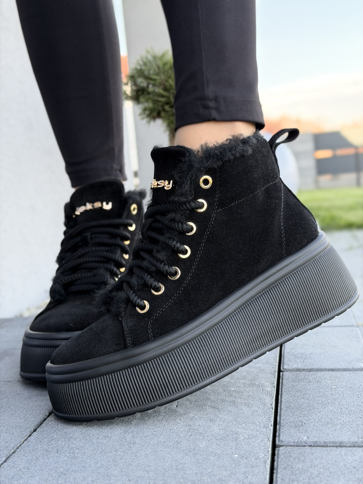 Sneakersy damskie OLEKSY ze skóry naturalnej Polskiej produkcji