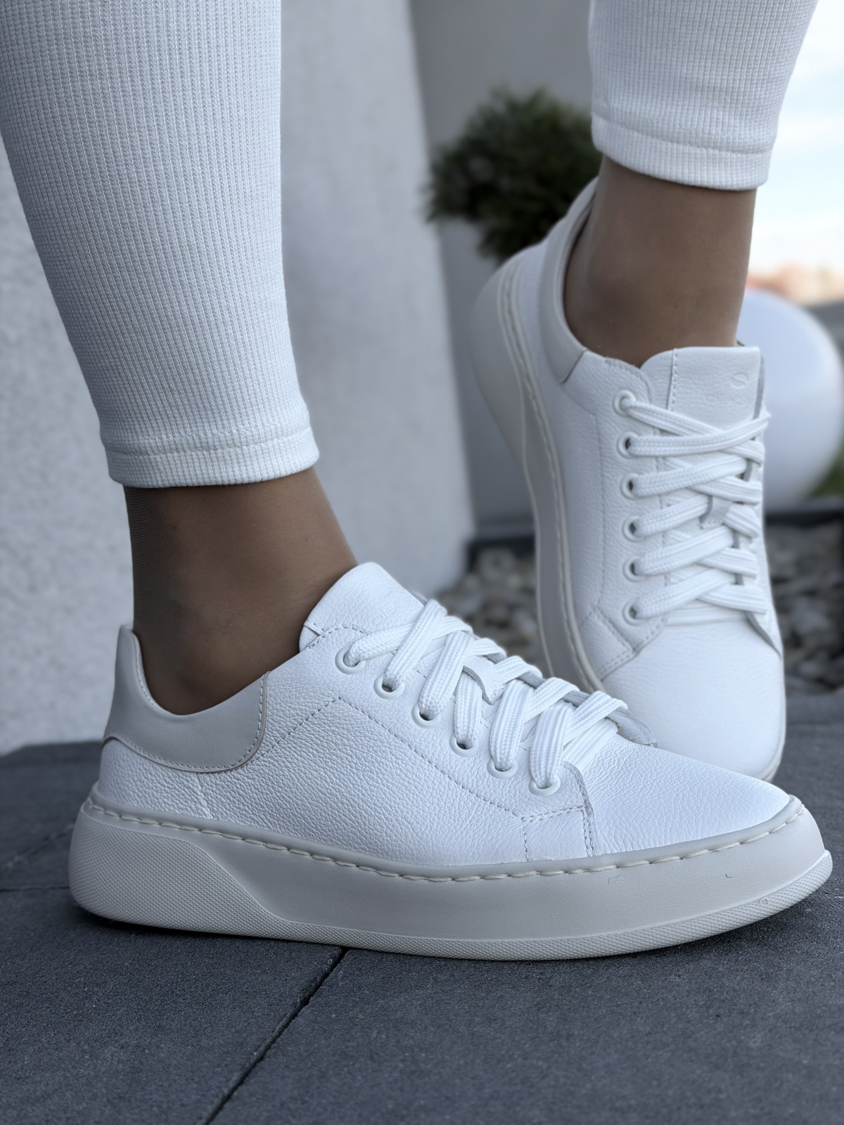 Sneakersy damskie OLEKSY ze skóry naturalnej Polskiej produkcji