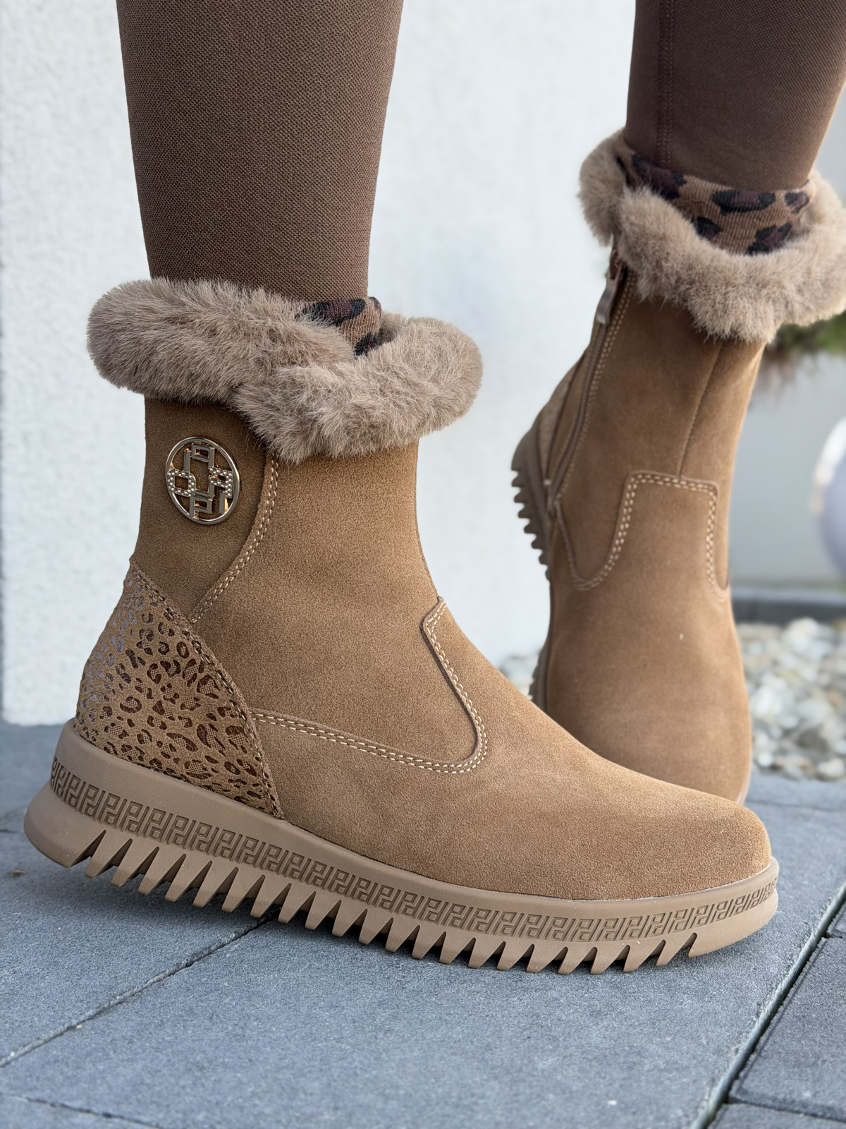 Botki damskie ze skóry naturalnej