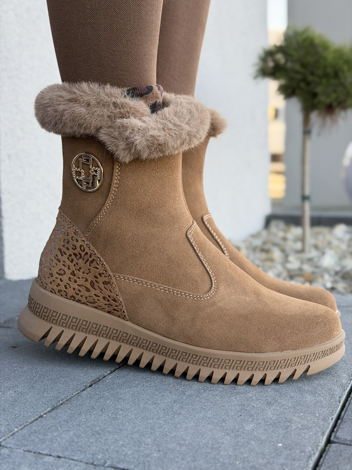 Botki damskie ze skóry naturalnej