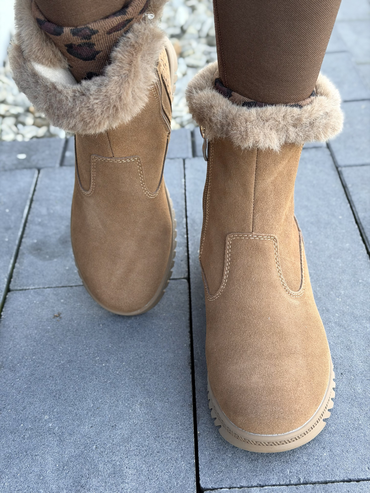 Botki damskie ze skóry naturalnej