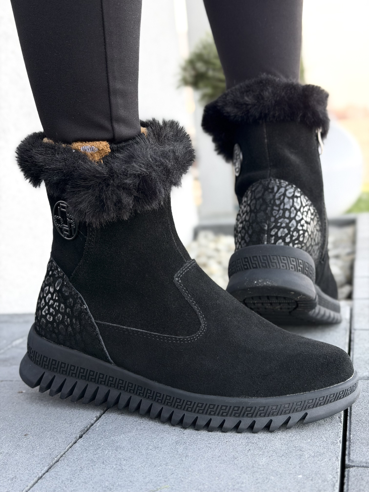 Botki damskie ze skóry naturalnej