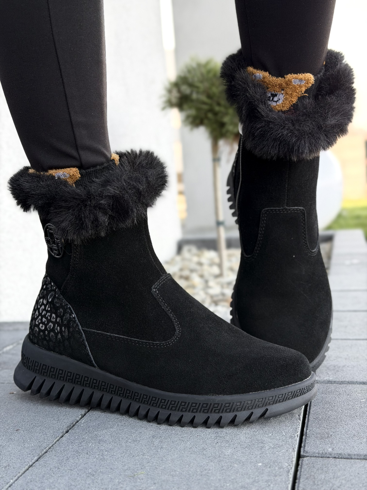 Botki damskie ze skóry naturalnej