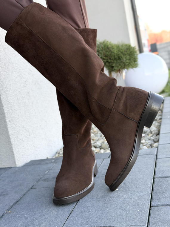 Kozaki OLEKSY ze skóry naturalnej Polskiej produkcji