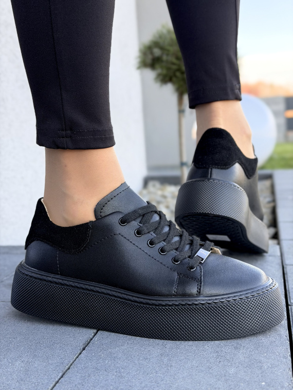 Sneakersy damskie ze skóry naturalnej