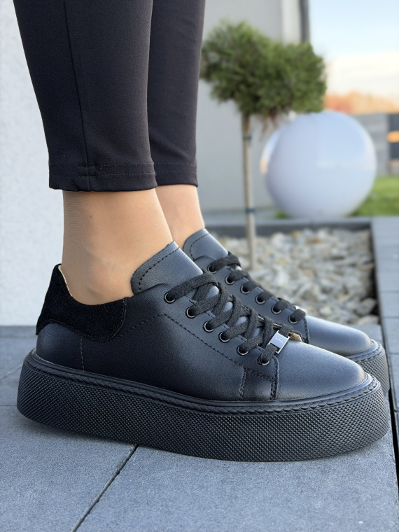 Sneakersy damskie ze skóry naturalnej