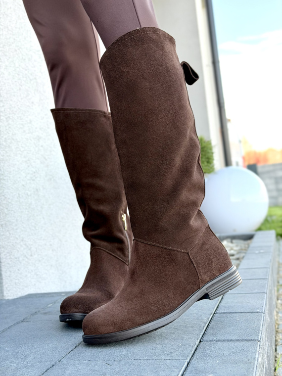 Kozaki OLEKSY ze skóry naturalnej Polskiej produkcji