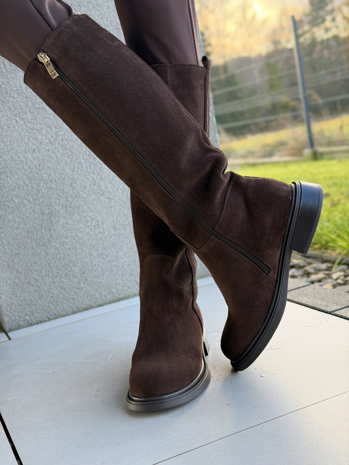 Brązowe kozaki ze skóry naturalnej OLEKSY – polska jakość i styl