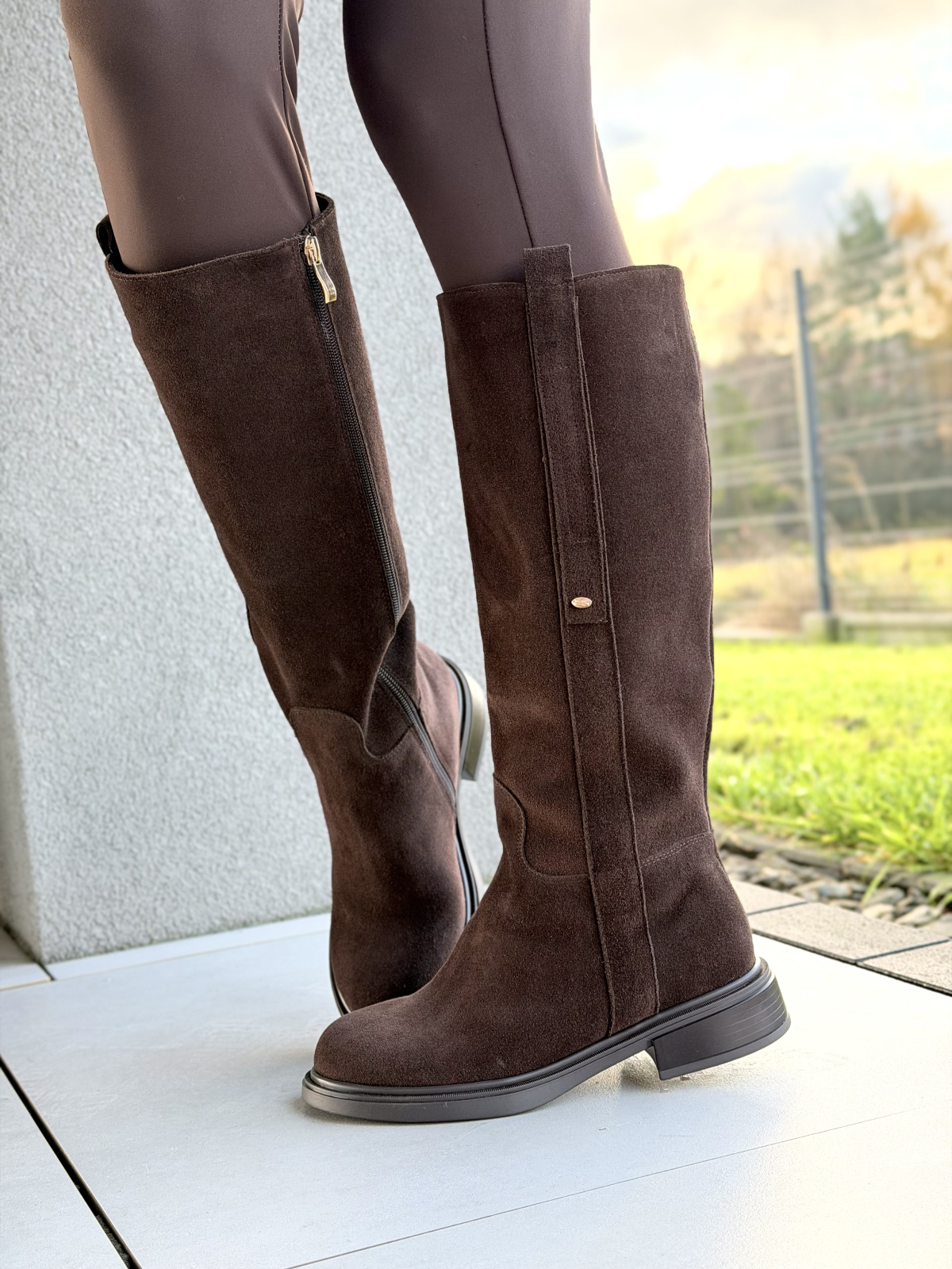 Brązowe kozaki ze skóry naturalnej OLEKSY – polska jakość i styl