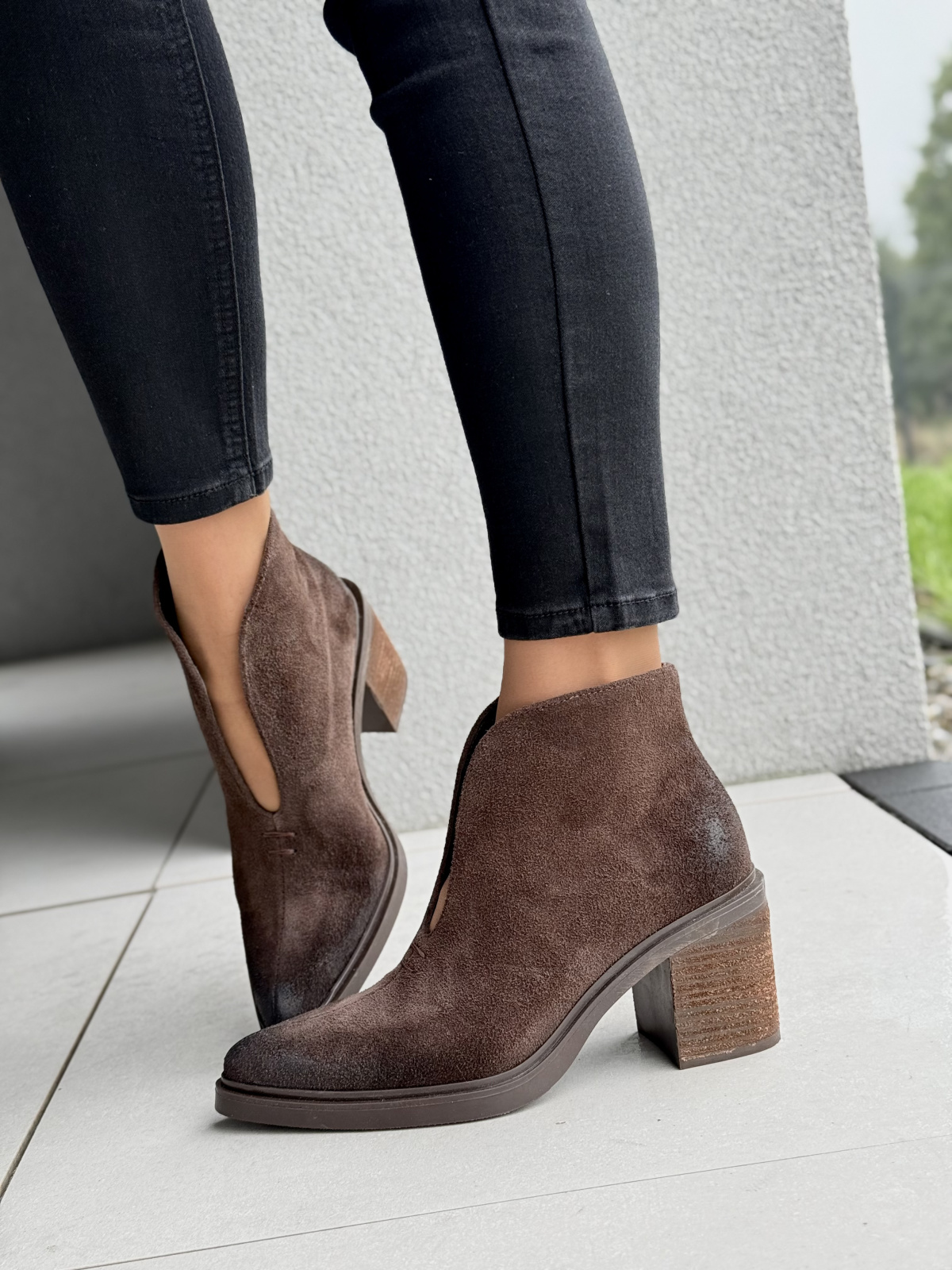 Brązowe kowbojki OLEKSY ze skóry naturalnej Polskiej produkcji