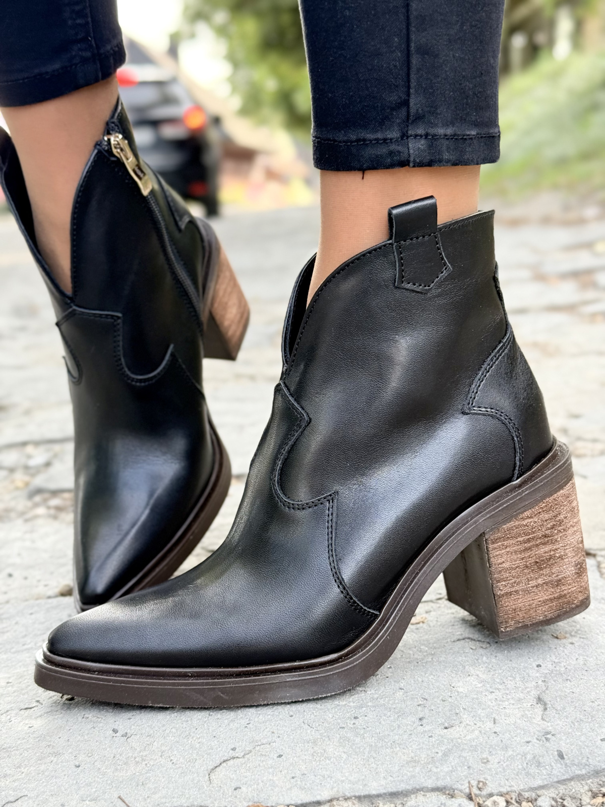 Kowbojki OLEKSY ze skóry naturalnej Polskiej produkcji