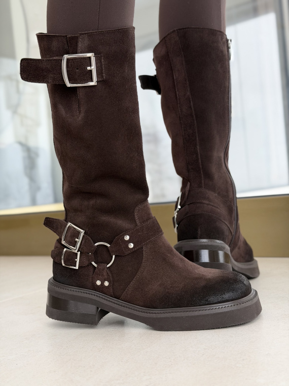 Kozaki OLEKSY ze skóry naturalnej Polskiej produkcji