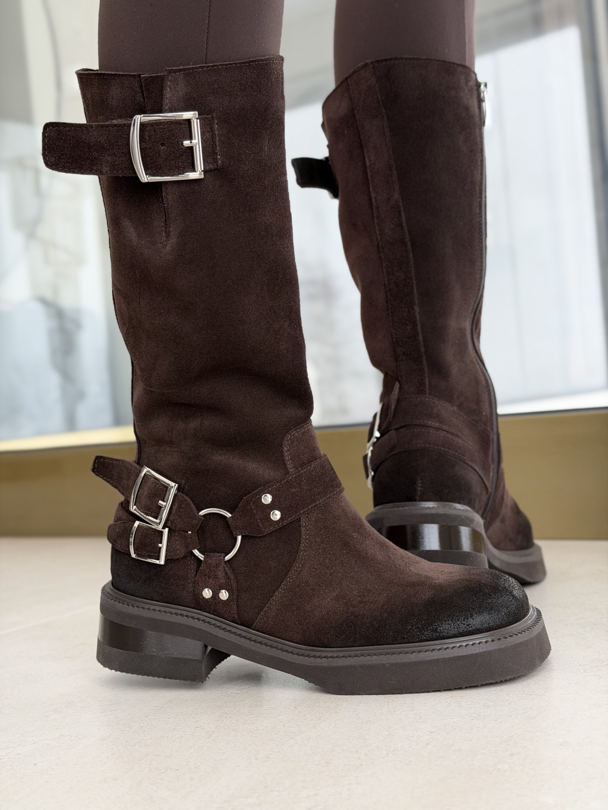 Kozaki OLEKSY ze skóry naturalnej Polskiej produkcji