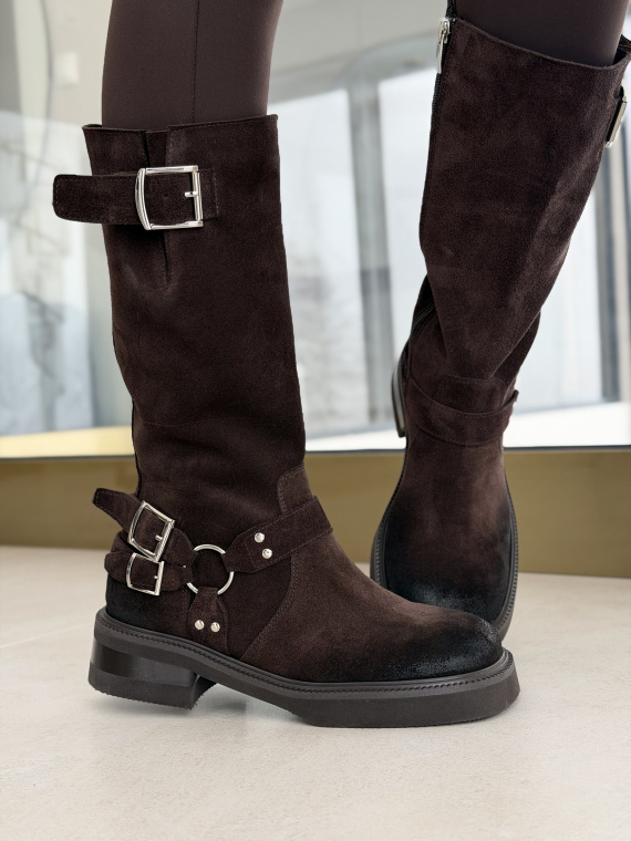 Kozaki OLEKSY ze skóry naturalnej Polskiej produkcji