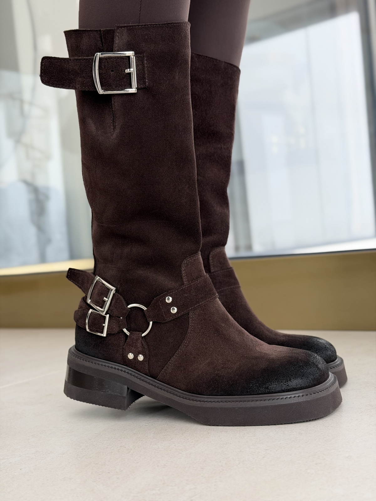 Kozaki OLEKSY ze skóry naturalnej Polskiej produkcji