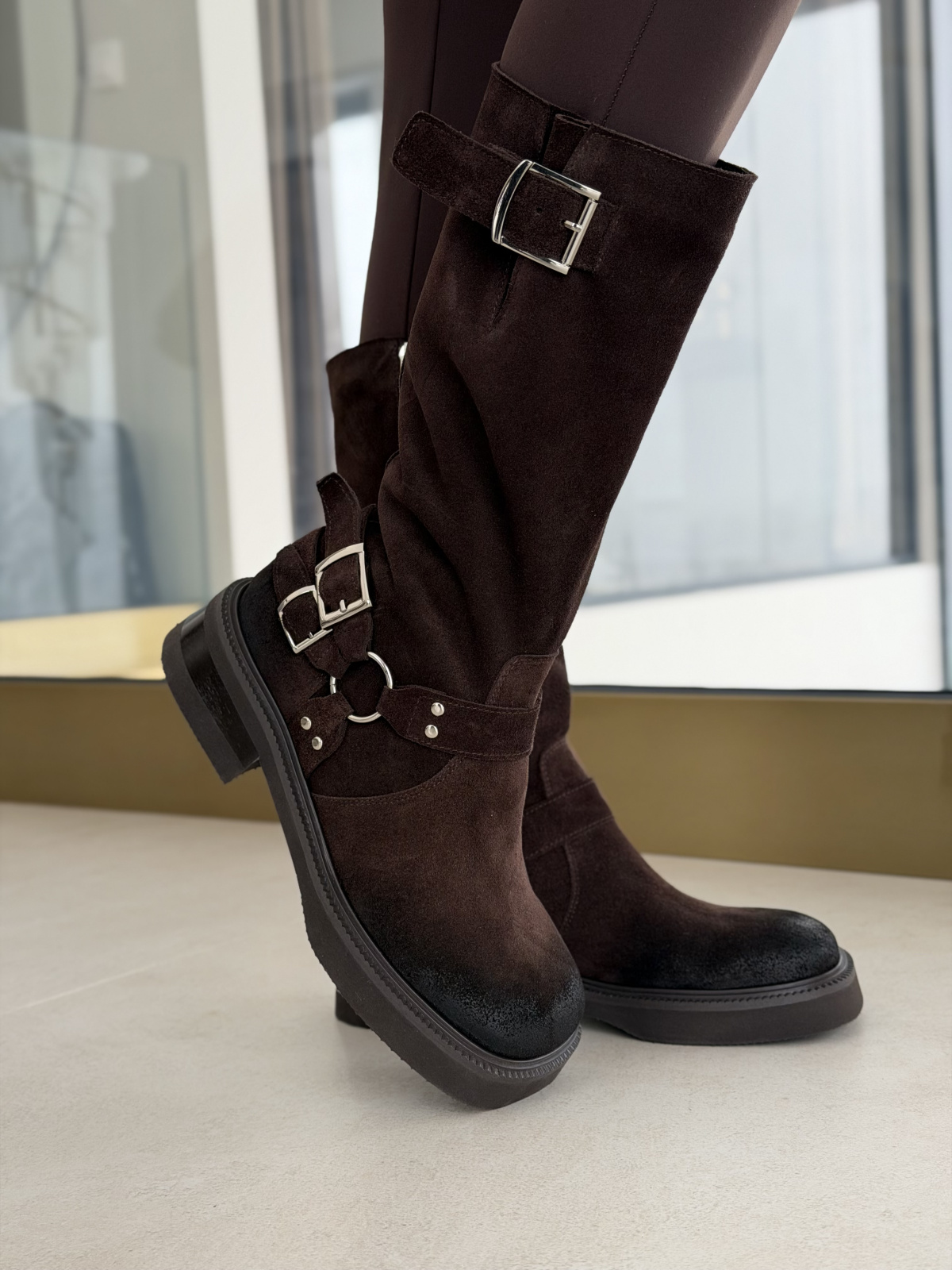 Kozaki OLEKSY ze skóry naturalnej Polskiej produkcji