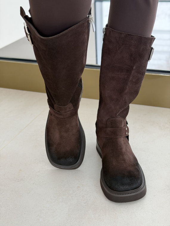 Kozaki OLEKSY ze skóry naturalnej Polskiej produkcji