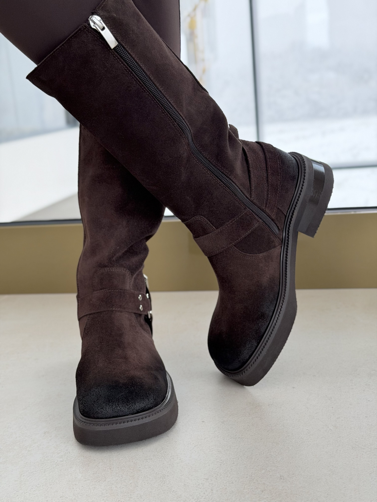 Kozaki OLEKSY ze skóry naturalnej Polskiej produkcji