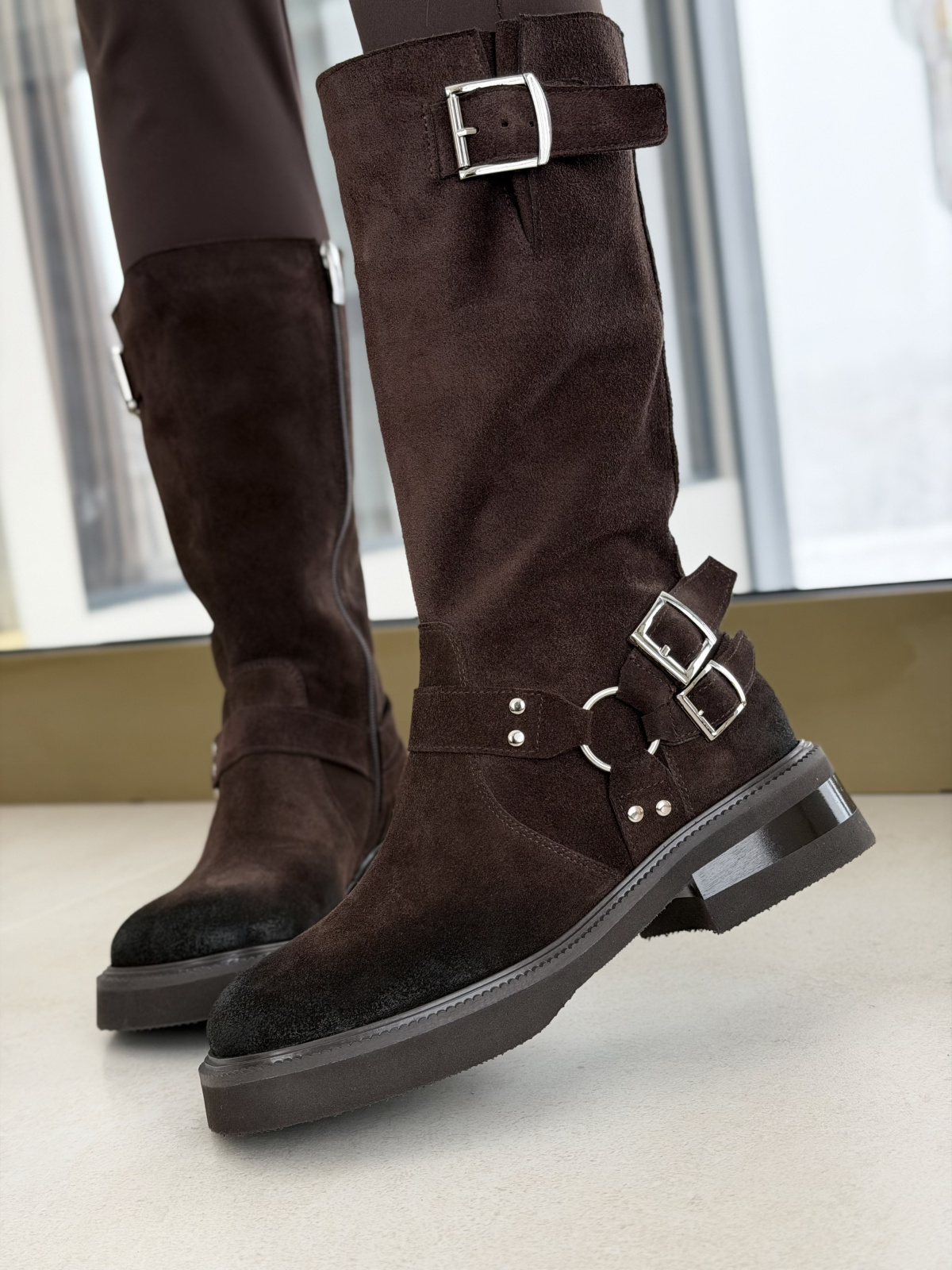 Kozaki OLEKSY ze skóry naturalnej Polskiej produkcji