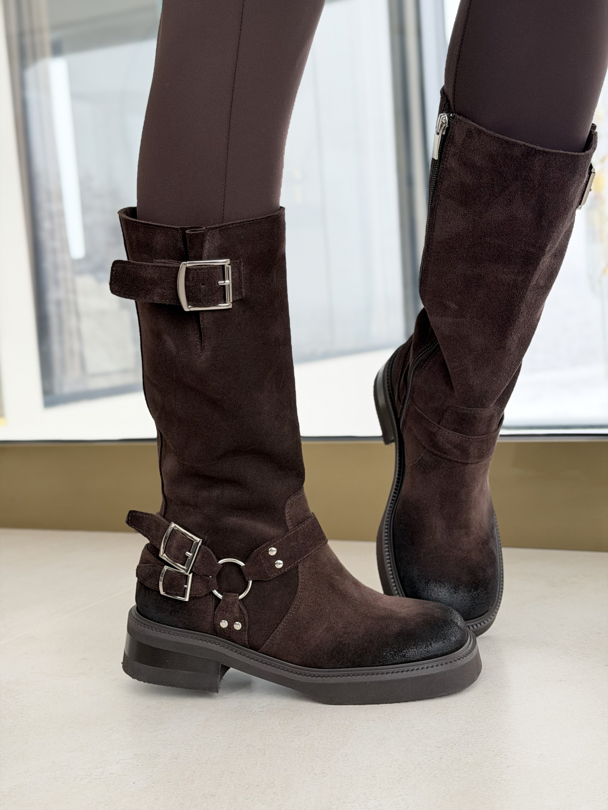 Kozaki OLEKSY ze skóry naturalnej Polskiej produkcji