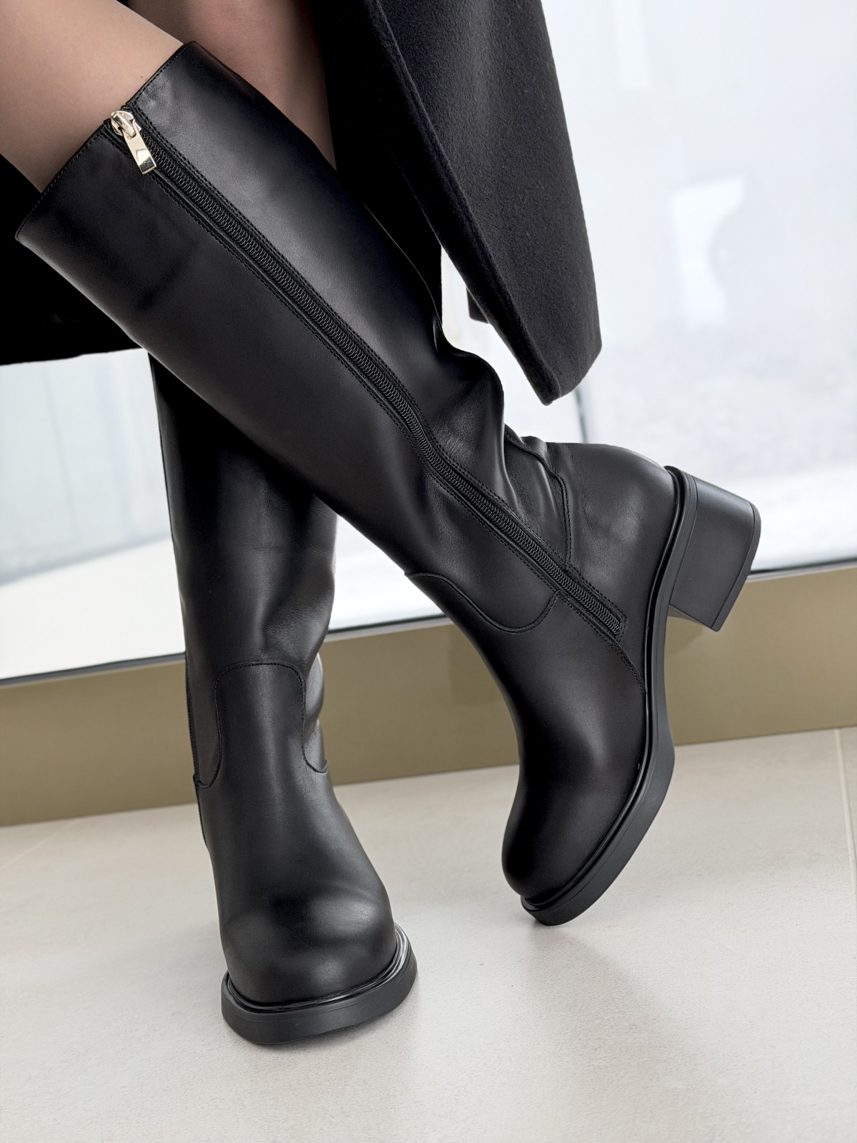 Kozaki OLEKSY ze skóry naturalnej Polskiej produkcji