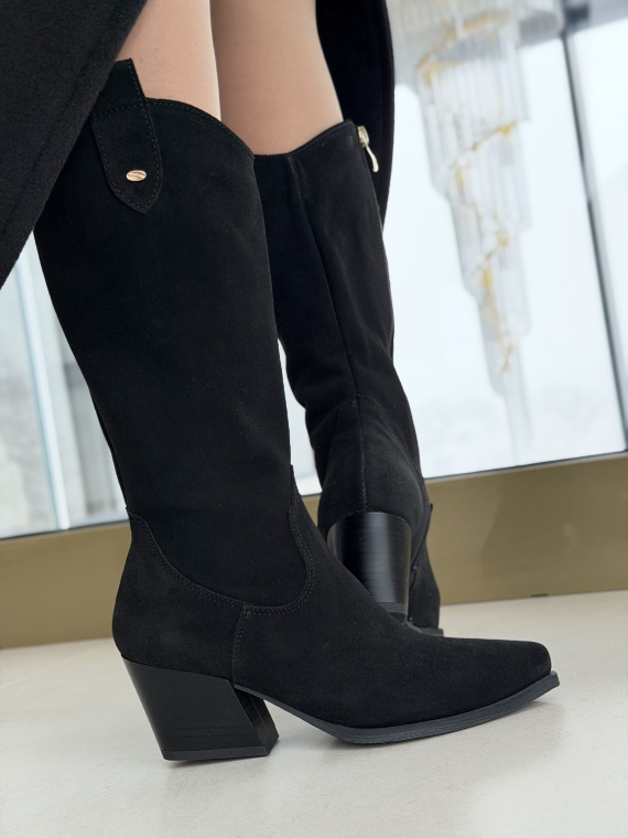 Kozaki OLEKSY ze skóry naturalnej Polskiej produkcji